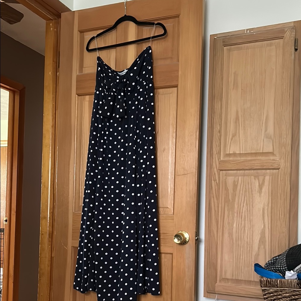 Newbury Kustom Blue Spaghetti Strap Sundress
